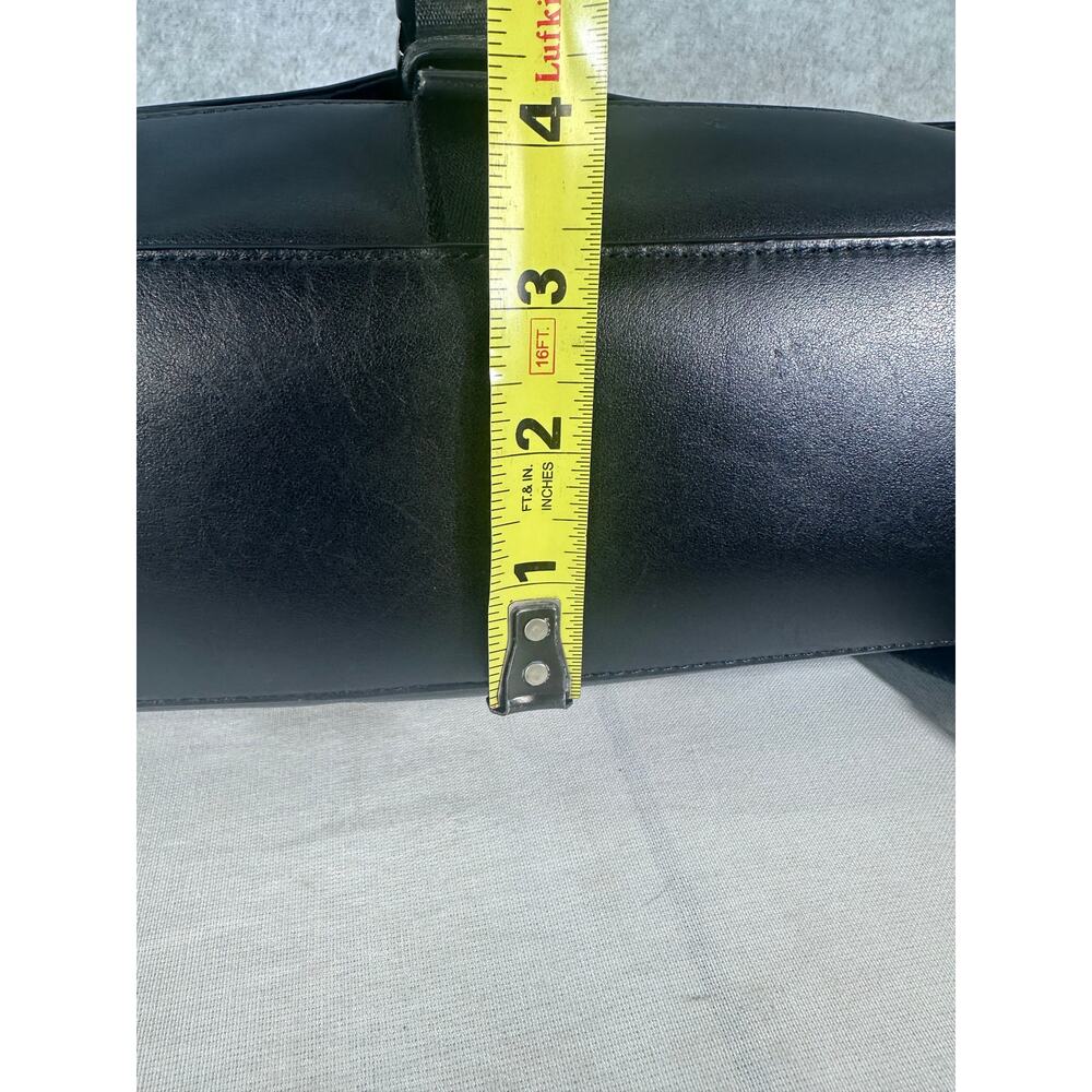 Coach Bike Bag Off White Leather & Black Nylon Messenger Bag Adj. Strap F71968 - Picture 8 of 16